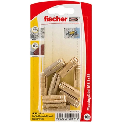 Fischer МЕСИНГОВ ДЮБЕЛ Ф8Х28ММ 10 БР. fischer ms k (4048962218534)