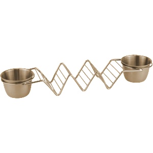 Horecano HORECANO-STREET FOOD-Стойка за тако с купички за сос 29x6.3xh4cm МЕДНА (HC-981957) (01981957)
