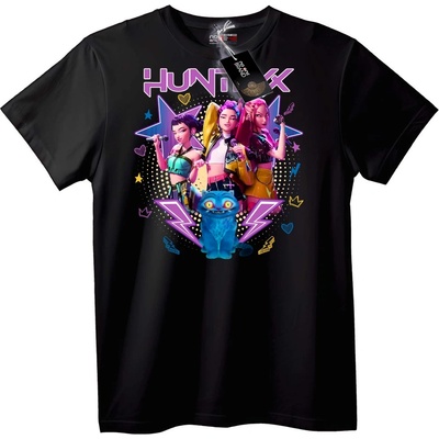 NOONEBRAND Тениска HUNTEX Анимация - M, Black