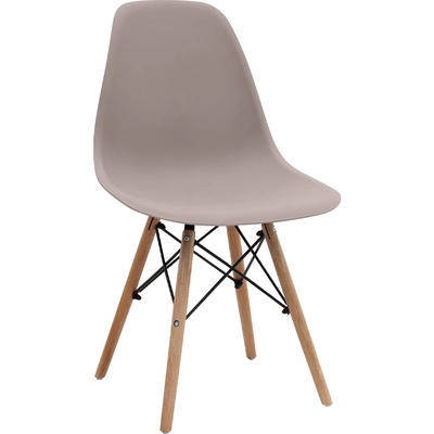 TopMebel трапезен стол Nova PP в цвят капучино 46x51x80см