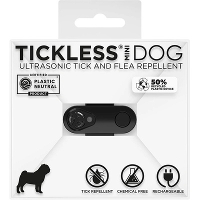 Tickless mini презареждаем ултразвуков репелент за кучета - черен