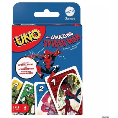 Mattel Uno игра с карти - издание Спайдърмен - инструкции на унгарски език (hxy08)