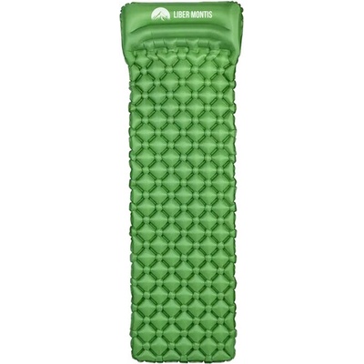 Liber Montis Надуваема постелка Torus Plus с възглавница, зелена (LM000302)