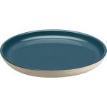 Emile henry (Франция) Керамична чиния emile henry salad plate салатена - цвят синьо-зелен и екрю (eh 8925-b9)