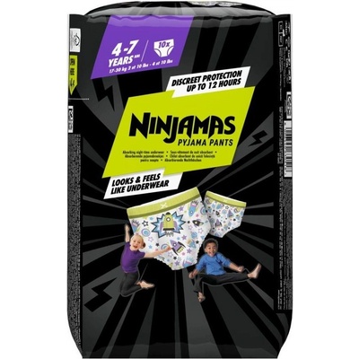 Ninjamas Pyjama Pants 17-30 kg Space 10 ks