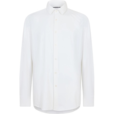 HUGO BOSS Риза с дълъг ръкав Boss Men's P-HANK-s Long Sleeve Oxford Shirt - White