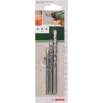 Bosch КОМПЛЕКТ СВРЕДЛА ЗА БЕТОН bosch 3 БРОЯ (3165140384582)