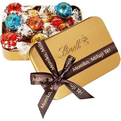 Lindt Lindor Zlatá plechovka pralinek 200 g