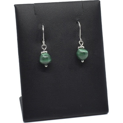 Mijabijoux náušnice z minerálu malachit II MB00323