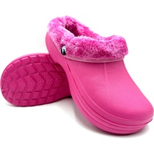 Dámské clogsy plné s kožíškem TexBase růžová