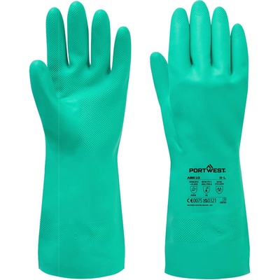 Portwest AB810 NITROSAFE ESSENTIAL / Ръкавици с флок подплата, 12 броя в опаковка - frost XXL (AB810GNRXXL)