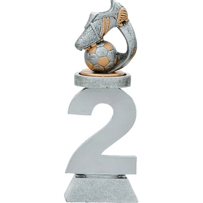 Sabe Fotbalová plastika trofej hráč stříbrná UK 20 cm