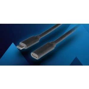 LANBERG Usb-c extension cable m/f 3.1 0.5m black lanberg