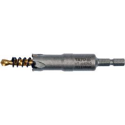 YATO Vrták do kovu TCT Ø16 x103 mm, kom. do 25 mm, rovné, 6-stranné. chvost 1/4" (YT-44050)