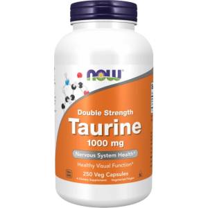 NOW Taurine 1000 mg / Double Strength [250 капсули]