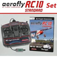 IKARUS Aerofly RC10 STANDARD na DVD s USB ovladačem pro Win 10/11