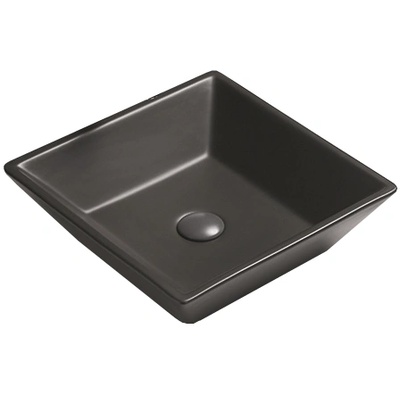 Mexen Pola мивка за плот 41 x 41 см, черен мат - 22224185 (22224185)