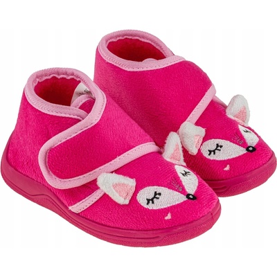 Dievčenské papuče líška fuchsia BBS Shoes