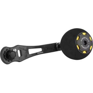 GOMEXUS Единична дръжка за мултипликатор Gomexus CL-E38 Forged Carbon EVA 57mm x 38mm Black & Gold Риболовна макара