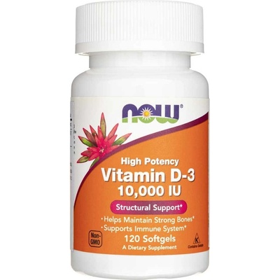 Now Vitamin D3 10000 IU 120 softgel kapsúl