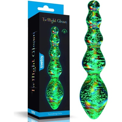 Стъклено дилдо, светещо в тъмното, 16, 3см. - Twilight Dildo Tantalizing Orbs (LVTOY00767)