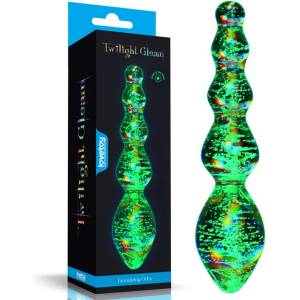 Стъклено дилдо, светещо в тъмното, 16, 3см. - Twilight Dildo Tantalizing Orbs (LVTOY00767)