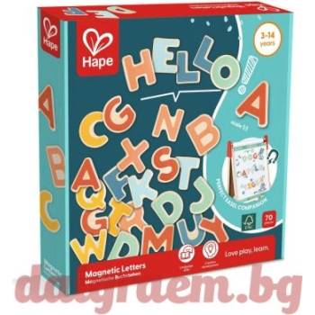 Image 1 of Hape Образователен комплект Магнитни букви, Hape E2003 (H2003)