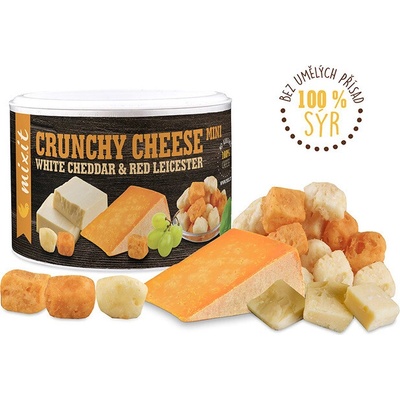 Mixit Chrumkavý syr: biely cheddar & červený leicester 70 g