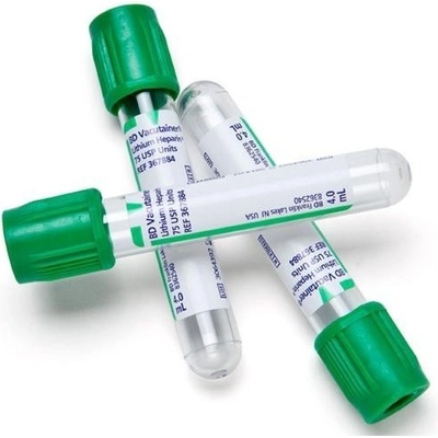 Zkumavka Vacutainer pro analýzu plazmy 2 ml Li-Hep 100 ks