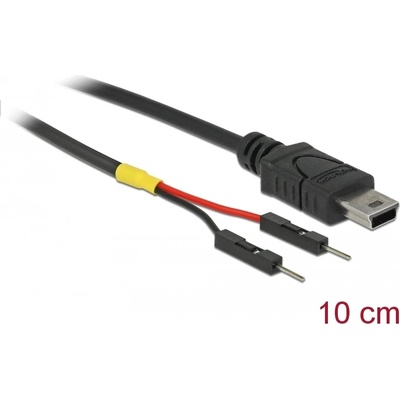 Delock USB захранващ кабел тип Mini-B с 2 отделни пин глави с мъжки край дължина 10 cm