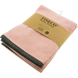 Tiseco Home Studio Памучни кърпи за съдове в комплект 3 бр. 50x70 cm - Tiseco Home Studio (9289PINK)