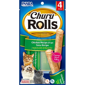 INABA Cat Churu Rolls - риба тон 4 x 10 г