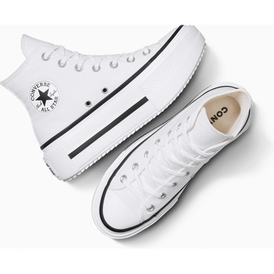 Converse Chuck Taylor All Star Lift Double Stack Hi A12976 White/Black/White