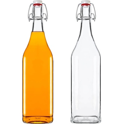HOME Sklenená fľaša ŠTVOREC 950ml