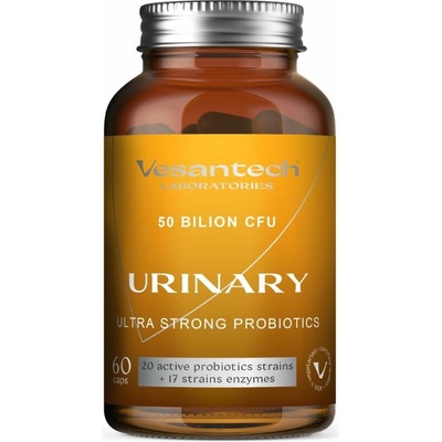 Vesantech Probiotika URINARY, zdraví močových cest a posílení imunity, 50 miliard CFU, 60 vegan kapslí