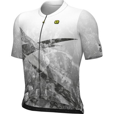Alé Мъжка фланелка с къс ръкав за колоездене Alé PR-E Quartz Jersey Cycling jersey - Black - размер XXL (056-3424-0317)