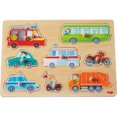 Haba puzzle s úchytkou dopravné prostriedky