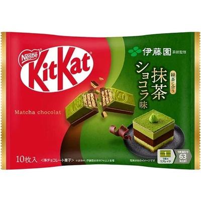Kit Kat sušenky s příchutí mléčné čokolády a čaje matcha 9 x 11,6 g