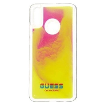 Púzdro Guess Califonia Glow in the Dark Huawei P Smart 2019 ružové