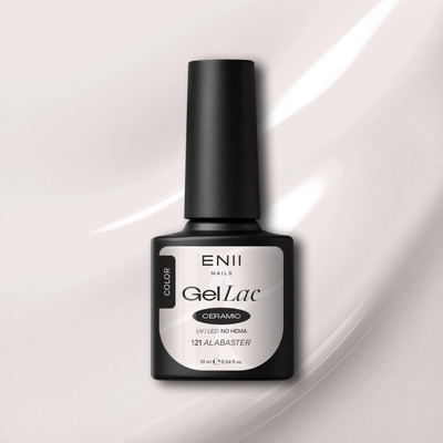 ENII NAILS Gel lak Ceramic 121 Alabaster 10 ml
