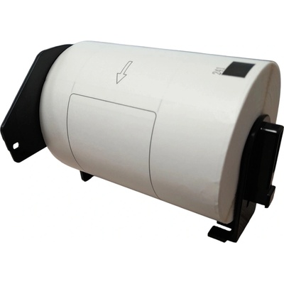 Termo Etiketa 102 mm x 152 mm s držiakom, Thermo eco, Biela, Dutinka 25 mm, Vnútorný návin, 200 ks/kotúč, Permanentné lepidlo, DK-11241, Brother Kompatibilná, Priemer kotúča 80 mm