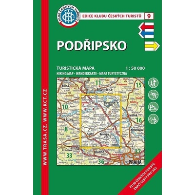 KČT 9 Podřipsko 1:50 000 Turistická mapa, 6. vydání