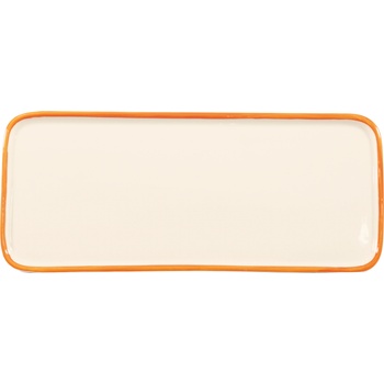 Zafferano Чиния за сервиране Lido Rim правоъгълна 26, 5 см оранжева (RIM0403)