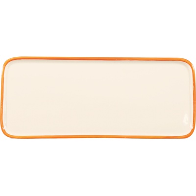 Zafferano Чиния за сервиране Lido Rim правоъгълна 26, 5 см оранжева (RIM0403)