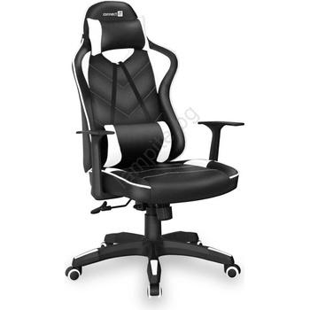 CONNECT IT CGC-0700-WH - Геймърски стол LeMans Pro черно/бяло (TD0131)