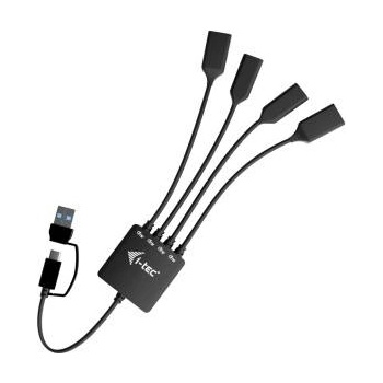 HI-TEC USB извод i-Tec CACBLHUB2A2C Черен
