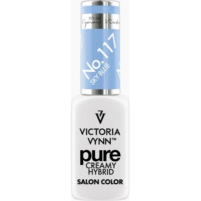 VICTORIA VYNN Hybridní gel lak PURE CREAMY HYBRID 117 Sky Blue 8 ml
