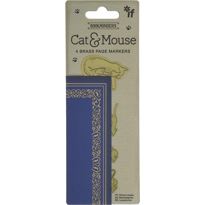 IF Отметки за книги IF Vintage - Cat & Mouse, 4 броя
