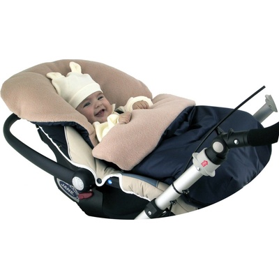 BABYLAND do autosedačky a vaničky kočíka biely