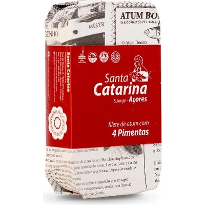 Santa Catarina Filety tuniaka v olivovom oleji so 4 druhmi celého korenia 120g
